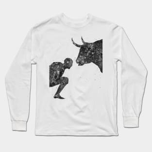 Bullfighter black and white Long Sleeve T-Shirt